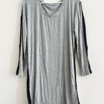 Victoria's Secret Victoria’s Secret Heavenly Supersoft Gray Lace Modal Long Sleeve Sleepshirt XS Photo 3