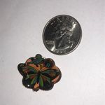 Independent Order of Odd Fellows Daughters of Rebekah Butterfly Bird Enamel Pin Orange Photo 2