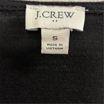 J.Crew  Women's Black Square Neck Blouse Plaid Sleeves Size S Photo 5
