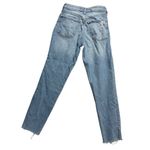 Old Navy  O.G. Straight Distressed Jeans Size 0 Light Blue Denim Casual Pants Photo 3