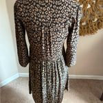 Maeve  Animal Print V-Neck Dress Anthropologie Photo 3