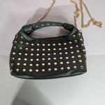 Urban Expression Urban Expressions Green and Gold Studded Clutch Photo 6