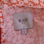 RAH Oslo Tiered Flowy Dress Womens L Orange Ditsy Floral Print Pockets Cottage Size L Photo 2