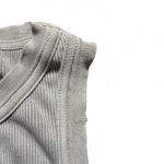 Citizens of Humanity Ribbed Tank Top - Light Gray Photo 5