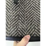 Spartina 449 Fabric Chevron Print Leather Linen Lined Shoudler Bag Womens Purse Photo 3