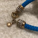 J.Crew  Blue Rope Bracelet with Rhinestones Photo 2