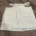 We Wore What  jean cutout skirt Photo 0