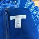 London Times Women's Blue Palm Tropical Halter Jumpsuit/Romper Sz 10 Sleeves Photo 10