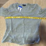 Frye Women's Pointelle Cardigan, Sage, Size Large, NWT Photo 7