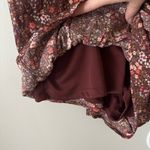 Francesca's Francesca’s Brown Floral Romper Photo 7