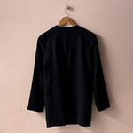 Sophie Rue Black Lightweight Open Front Blazer EUC Size M Photo 10