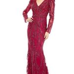 Mac Duggal $998  20349 Embellished Puff Sleeve V Neck Gown Photo 0
