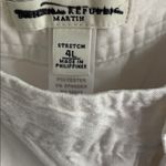Banana Republic Martin Fit White Linen Pants 4L Photo 1