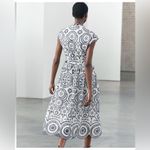 ZARA  ZW Collection Contrast Embroidery Dress | M Photo 10