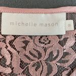 Michelle Mason Lacy Pink Silk Camisole Size 8 Photo 2
