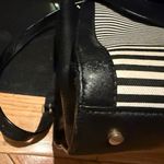 Kate Spade Black and White Striped Satchel Photo 3
