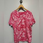 Coral Bay Pink Tropical Shirt Size XL Photo 2