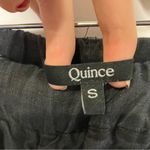 Quince ‎ 100% linen pull on pants black elastic waist women’s size small casual Photo 6