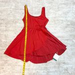 Halara Women Large Red Pleated Cut out Tennis Golf Mini Dress Shorts Nylon Skort Photo 3