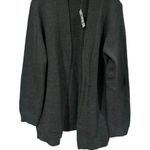 Karen Scott NEW  Grey Openfront Knit Drapey Cardigan Capsule Cozy Holiday S Photo 2