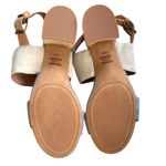 Toms Like New  Leather Poppy Heeled Sandals Size 8 1/2 Photo 7