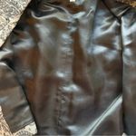 VINTAGE 60s Dynasty 100% Silk Jacquard Grey & Black Paisley Blazer Photo 4