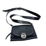 Michael Kors MICHAEL  Bowery Medium Pebbled Leather Crossbody Bag Black Photo 0