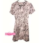 Free People Dream Girl Mini Pink V-Neck Lace-Up Corset Fit & Flare Skater A-Line Photo 4