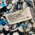 Future Collective Black & Blue Floral Linen Wrap Skirt 14 EUC Photo 7