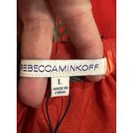 Rebecca Minkoff Women's Red Floral Faith Off Shoulder Top Size Large Tropical Photo 4