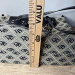 Dooney & Bourke  Monogram Canvas Leather Satchel Shoulder Bag Purse Tassel Logo Photo 11
