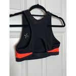 Athleta  Black Gray Orange Racerback Sports Bra‎ Small Photo 2