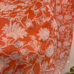 C+D+M Collections Sheer Orange and White Floral Print XL Cover Up. 1940 Photo 6