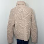 Caslon Women’s Tan Chunky Cable Knit Turtleneck Sweater Size Medium NWT Photo 8