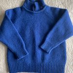 Turtle Neck Vintage Wool Sweater Blue Size M Photo 0