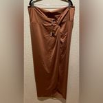 SKIMS NWT  Swim Cover Up Sarong Skirt Almond Size 4X Photo 3