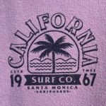 Purple California Surf Hoodie with California Santa Monica Logo Beach Sweatshirt Size M Photo 2