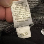 Garnet Hill Women's Black 5 Pocket Straight Leg Denim Jeans NWT 2 Long Photo 5