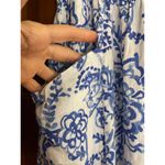 Women's Caroline Constas Blue White
Floral Paisley Lace Crochet Skirt Large White Photo 3