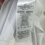 Giorgio Armani Cady Wrap Midi Dress 46 US 10 White Cap Sleeve Timeless Luxury Photo 14