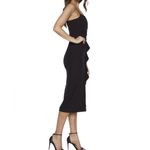 Bardot  RONA RUFFLED BLACK GOTH COCKTAIL PARTY DRESS 10/L Photo 2