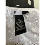 SW Womens Blouse Size M White Eyelet Peasant Top Boho Cottagecore Romantic Size M Photo 6