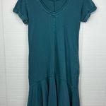 Anthropologie Saturday Sunday Teal Midi Joella Short Sleeve Dress Cotton Pockets Photo 5
