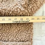 Free People So Soft Cozy Brown Sherpa Button Front Peacoat Sz S Photo 7