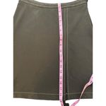 EXPRESS  Chocolate Brown Pencil Skirt (Size 1/2); Contrast Stitching, Front Slit Photo 6