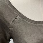 Dantelle  Oil Dye Ruffle Hem Tunic Top Grey Womens small Drop Waist‎ Boho Grunge Photo 6