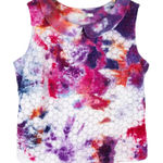 Boden Size 14 Top Handmade Tie Dye‎ Lavender Haze Purple Pink Blue Lined 1219 Photo 0