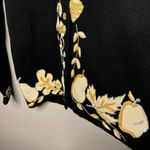 Storybook Knits Acorn Fruits Theme Cardigan Sweater Cotton Ramie Button L Black Size L Photo 2