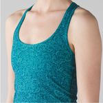 Lululemon Cool Racerback Foli Manifesto Bali Breeze Tofino Teal Size 4 Limited Photo 2