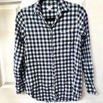 J.Crew blue and white check long sleeved shirt Size XS Photo 0
